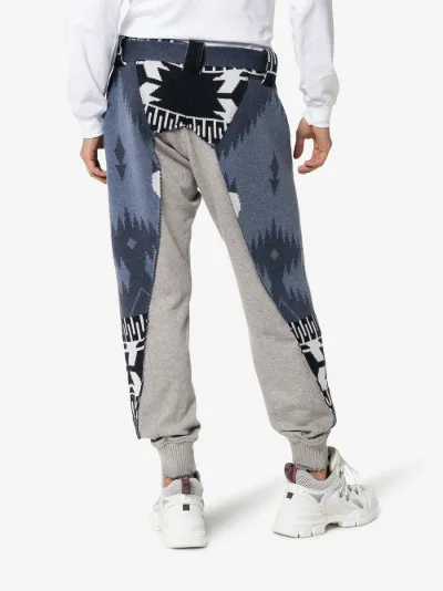 patterned track pants