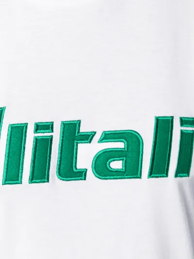 Alberta Ferretti Alitalia patch T-shirt white | MODES