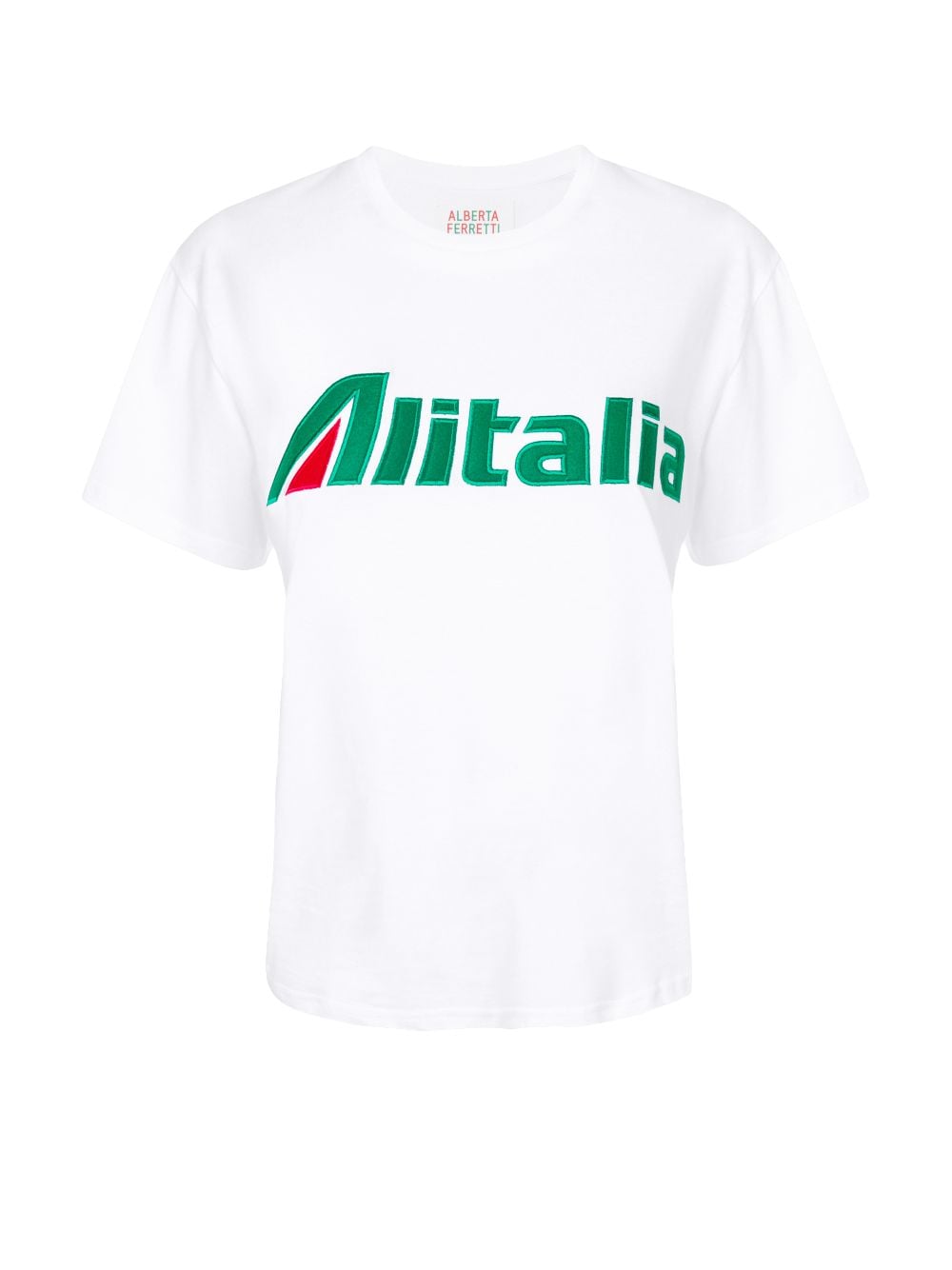Produktion kombination Tyranny Alitalia patch T-shirt | Alberta Ferretti | Eraldo.com