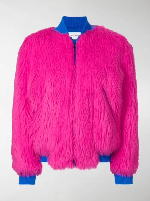 Alberta Ferretti - Bomber in finta pelliccia