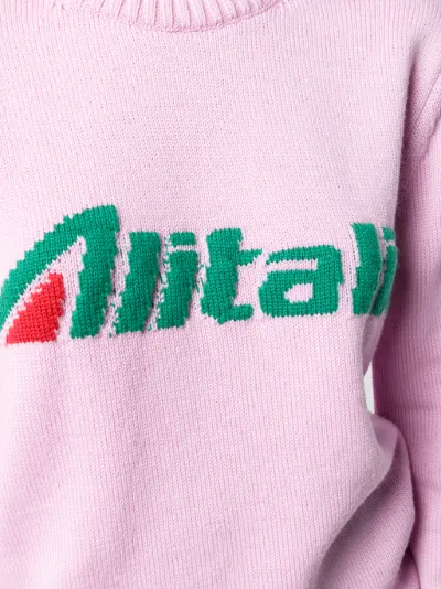 Alberta Ferretti Maglione Alitalia rosa | MODES
