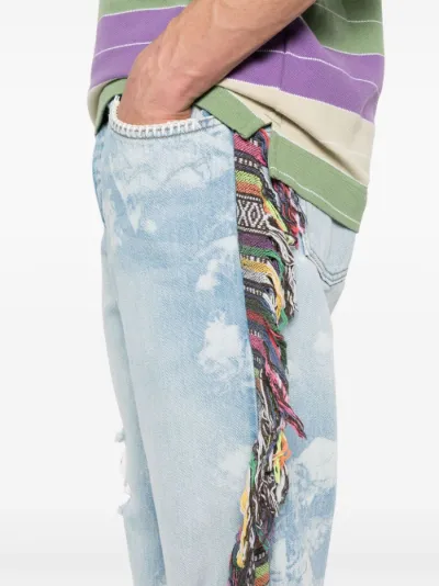 Alchemist fringed bleached jeans | Eraldo.com FR