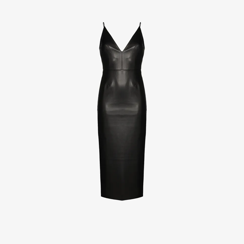 white fitted slip dress