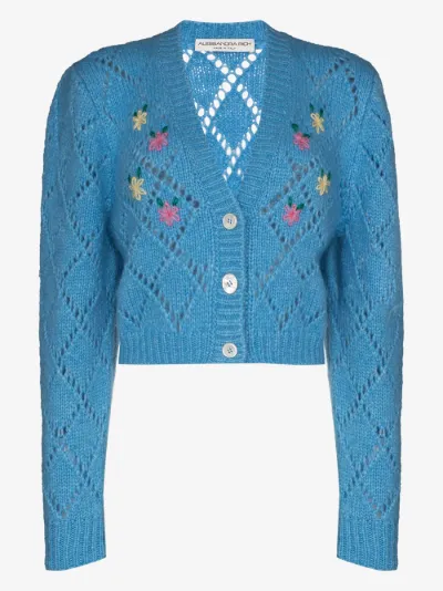 flower cropped cardigan