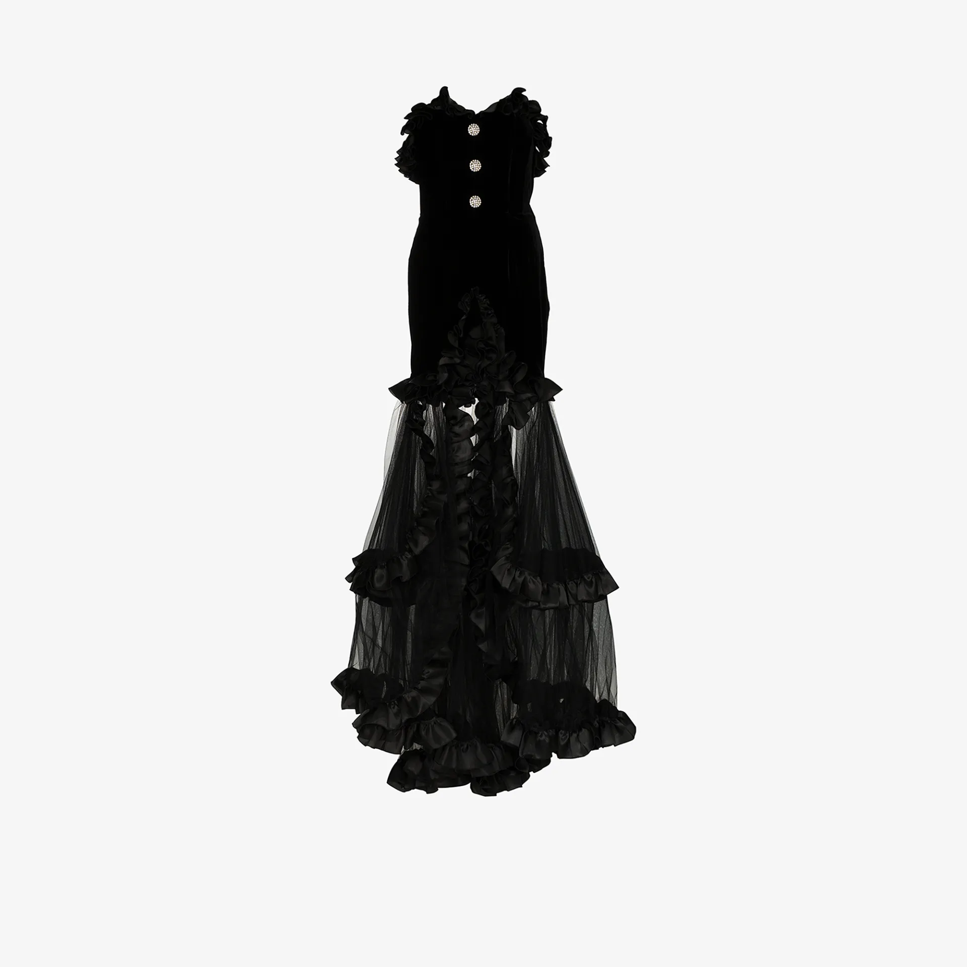 velvet one piece gown