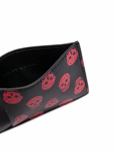 alexander mcqueen card holder skull