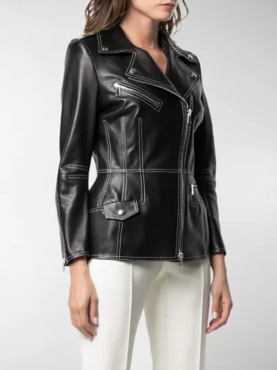 alexander mcqueen biker leather jacket