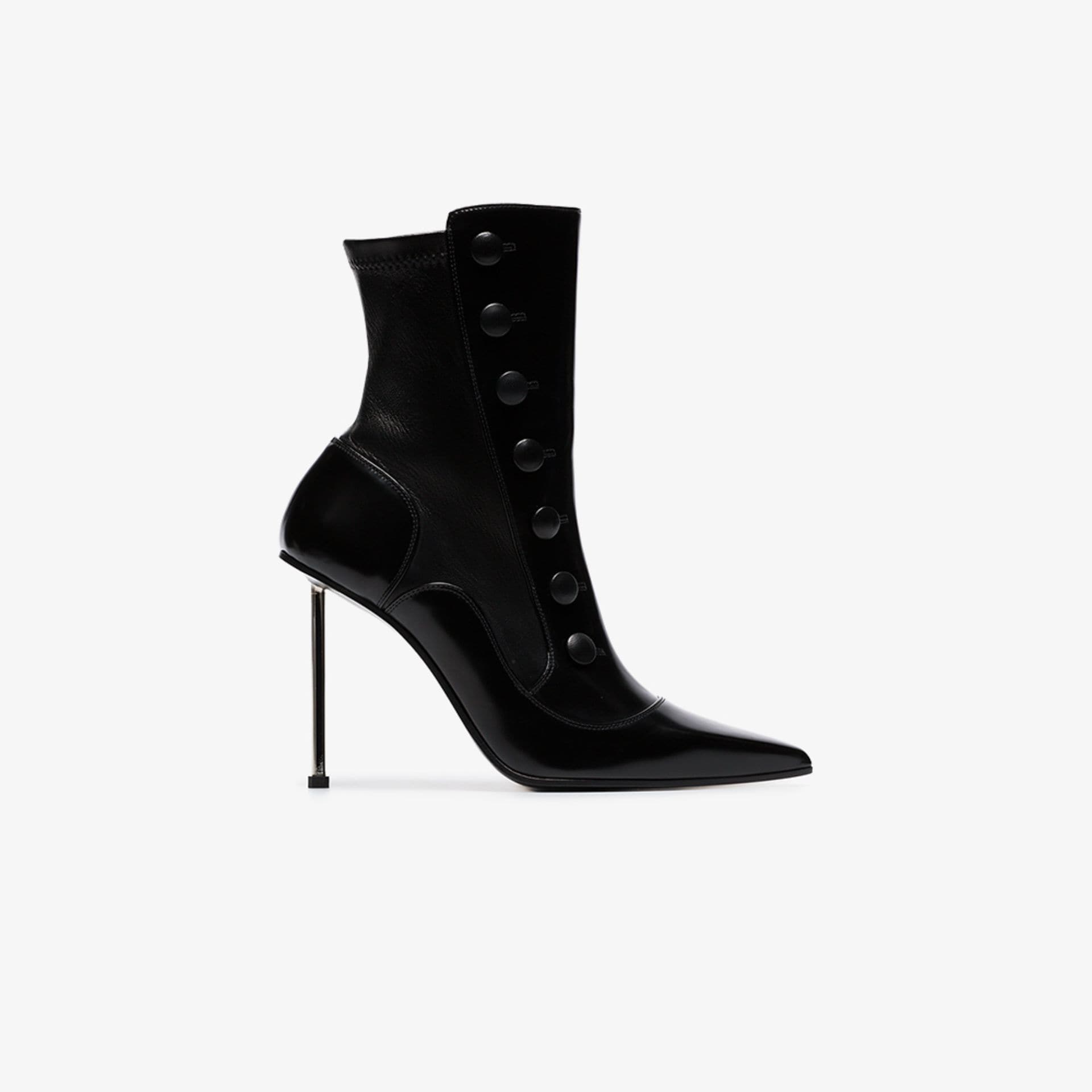 alexander mcqueen embellished leather ankle boots