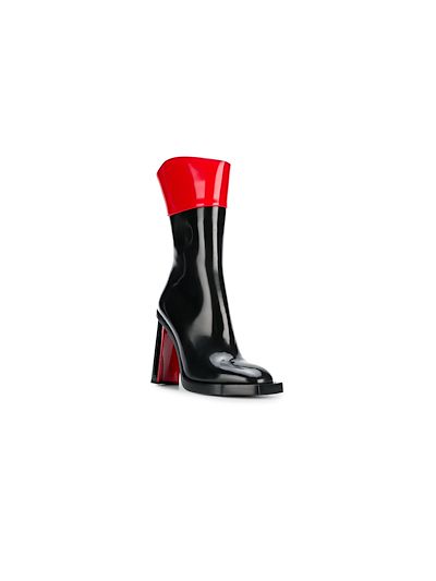 alexander mcqueen red boots