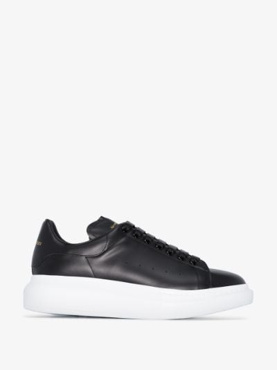 alexander mcqueen white and black oversized sneakers