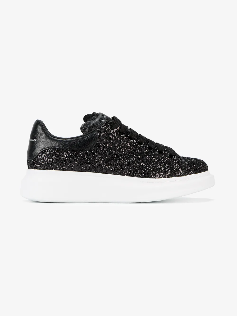black glitter alexander mcqueen's