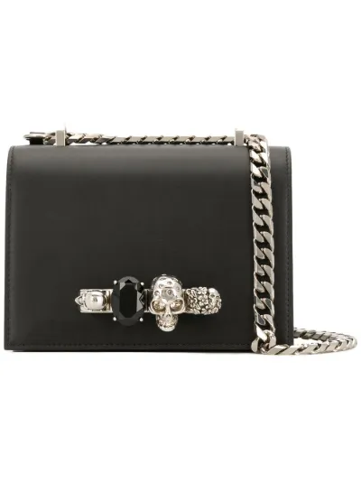 alexander mcqueen small jewelled satchel