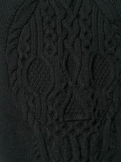 alexander mcqueen skull cable knit sweater