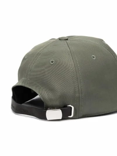 Alexander McQueen Cappello da baseball con stampa verde | MODES