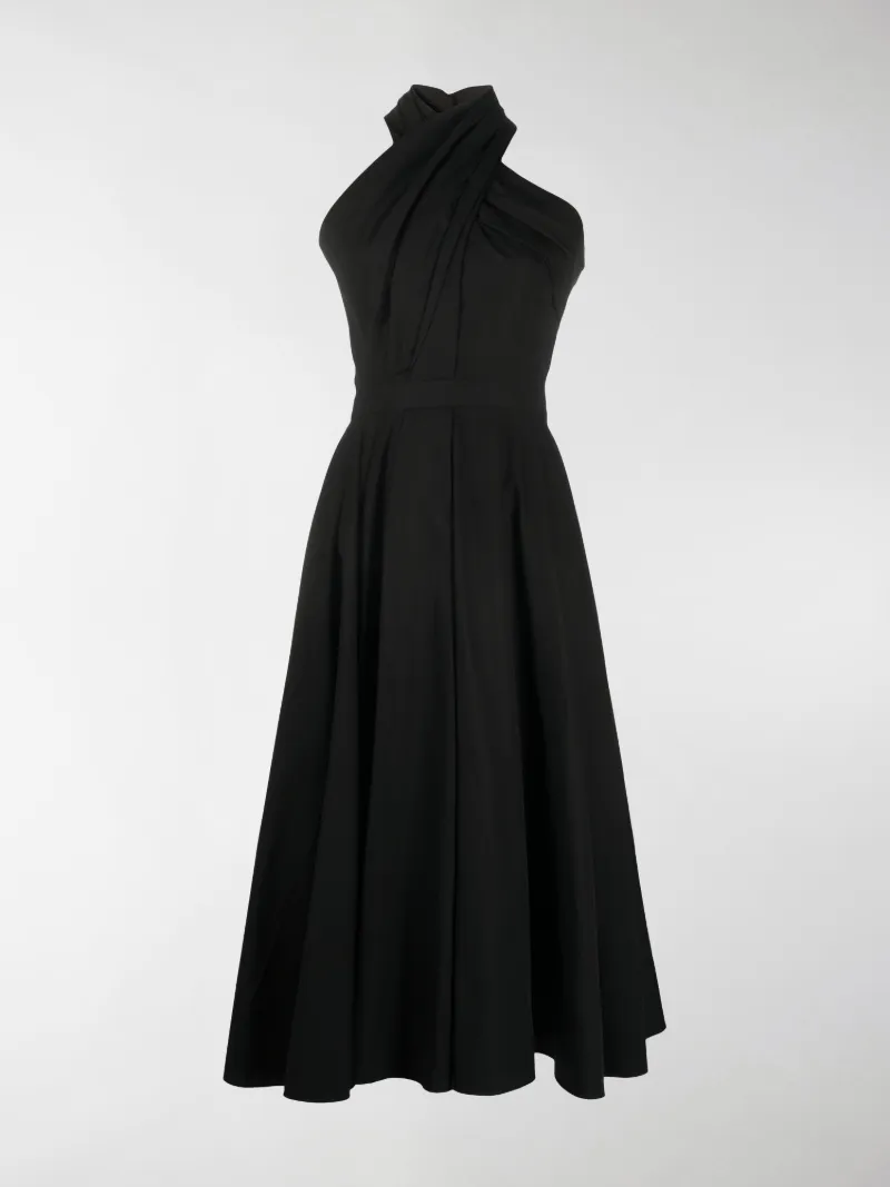 cross over neck dress