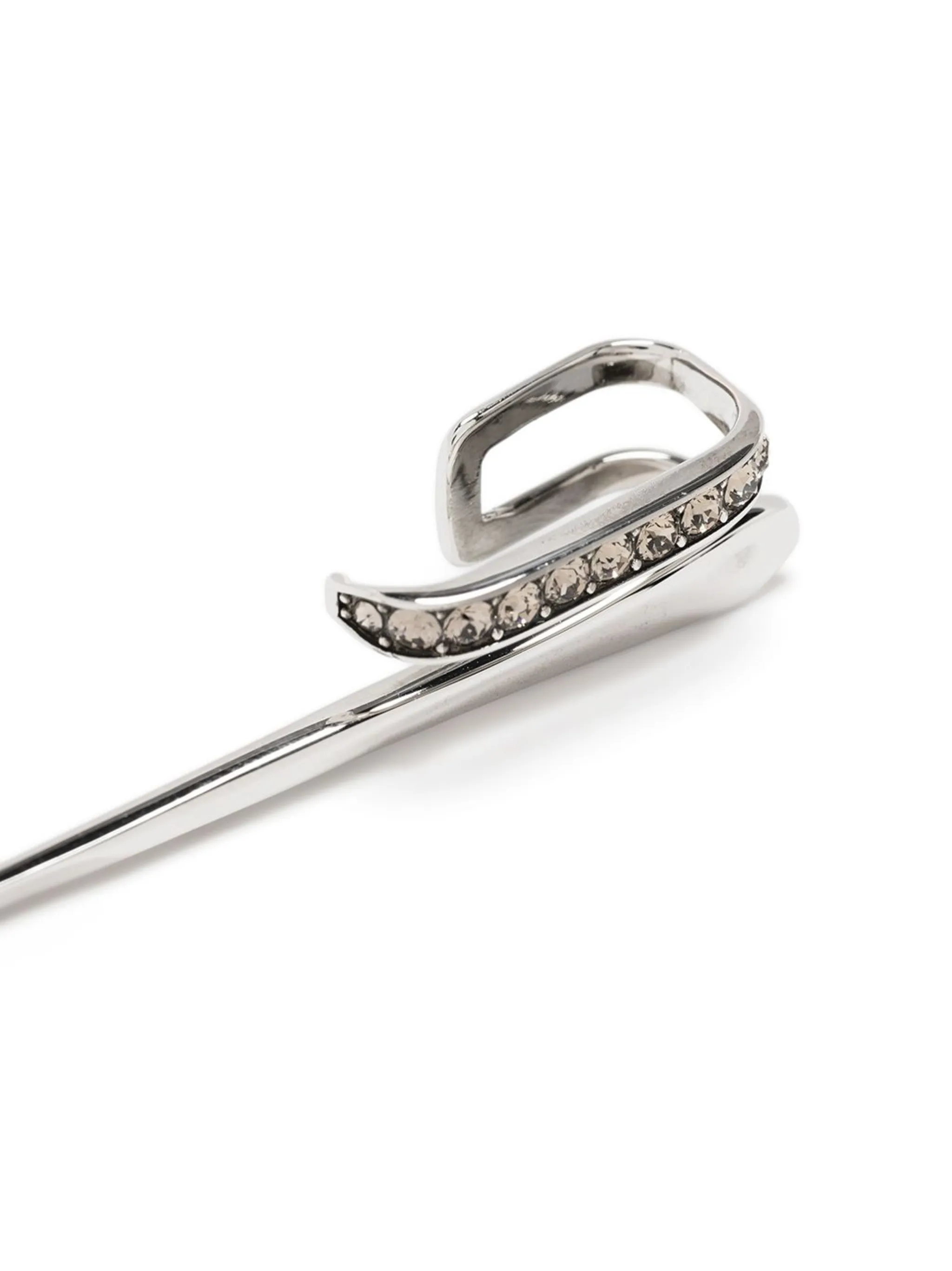 Alexander McQueen crystal-embellished single ear cuff Alexander McQueen crystal-embellished single ear cuff