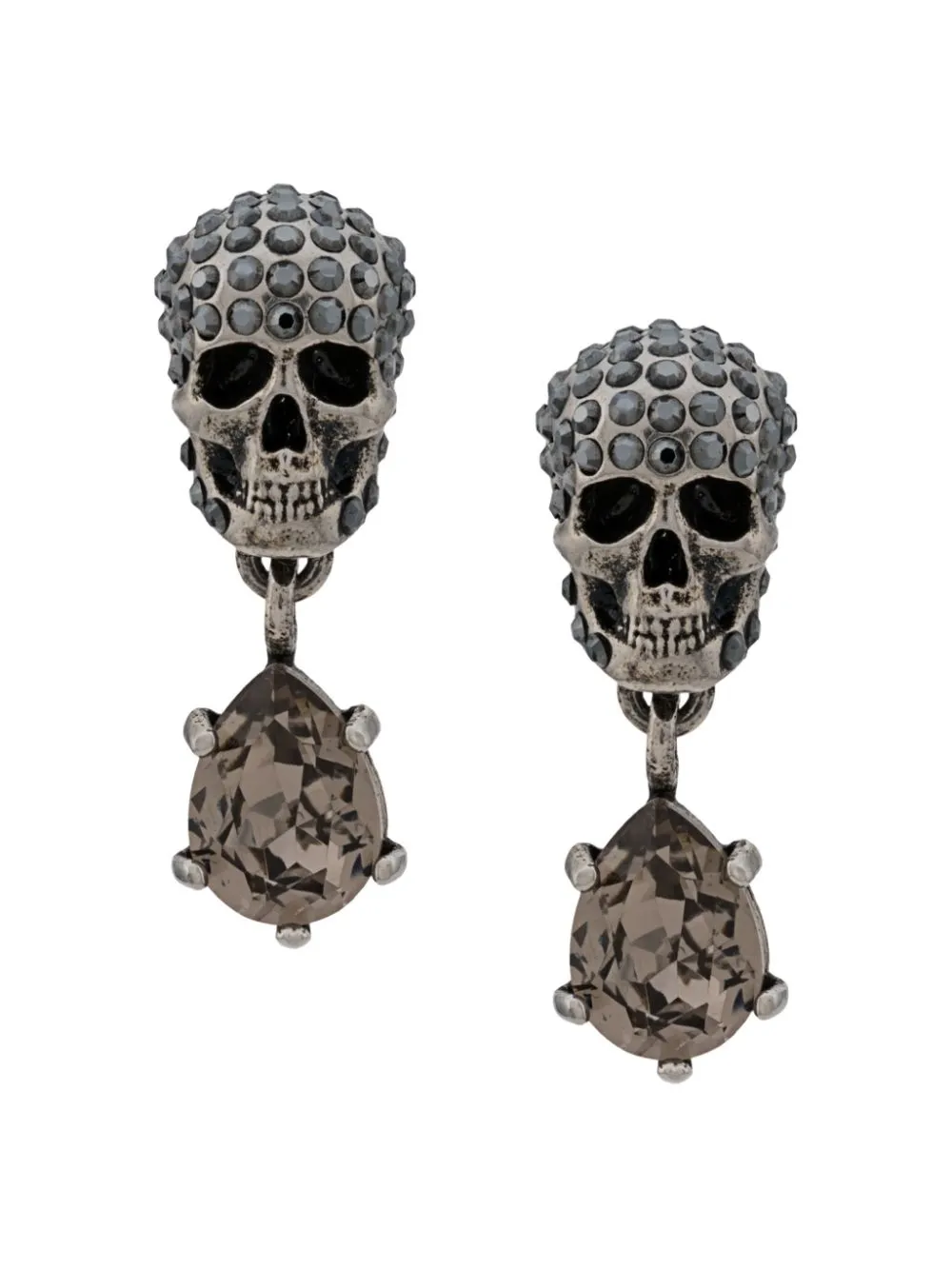 McQueen diamond skull orders earrings