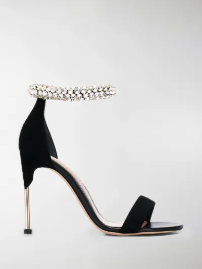 crystal strap sandals