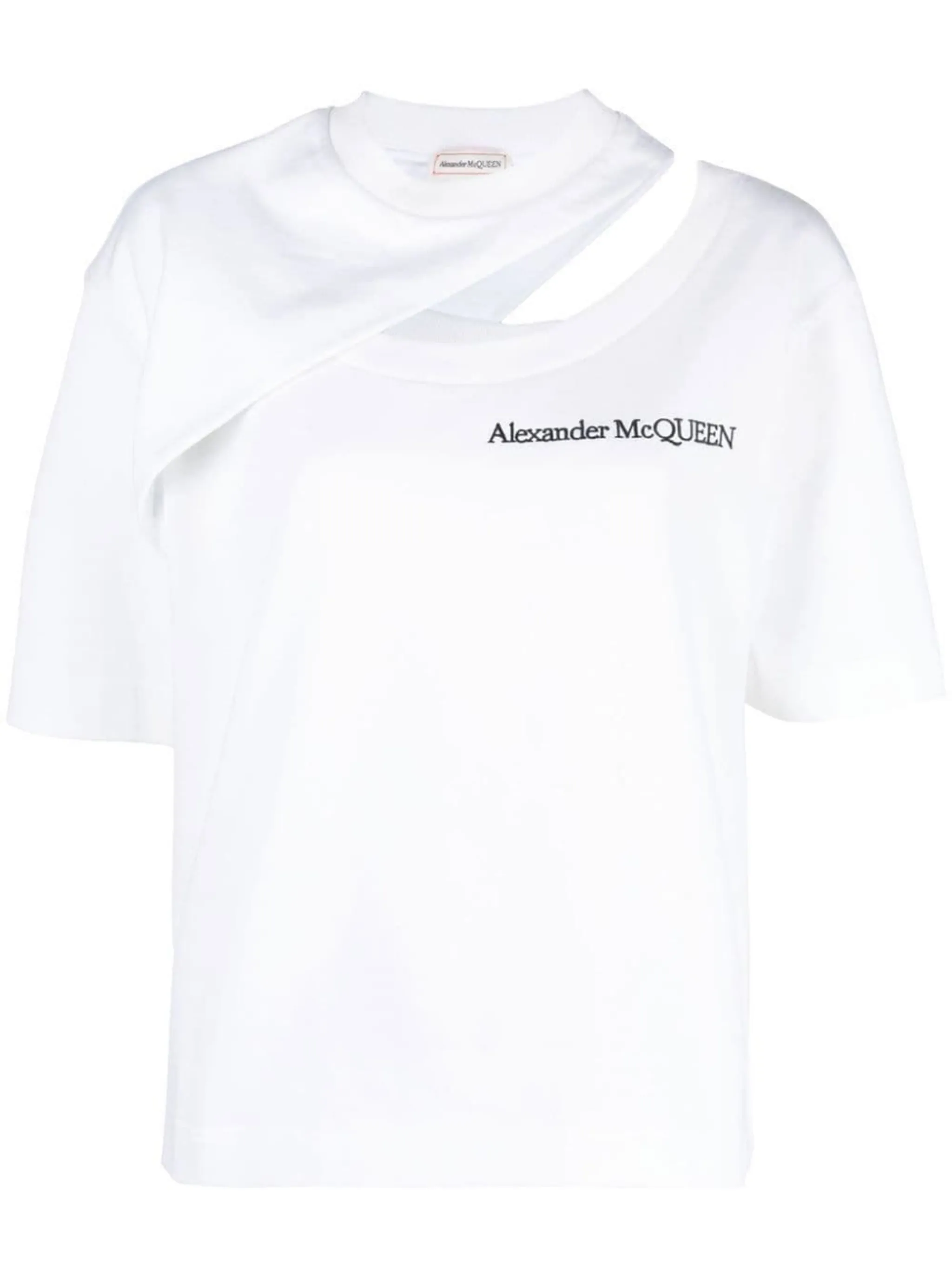 Alexander McQueen cut-out cotton T-shirt | Eraldo.com FR