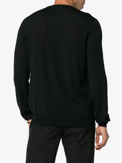 skeleton crew neck sweatshirt