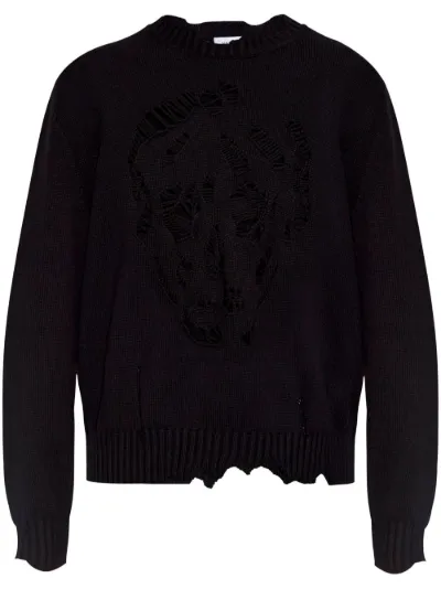 Alexander McQueen Distressed Skull sweater Eraldo DE