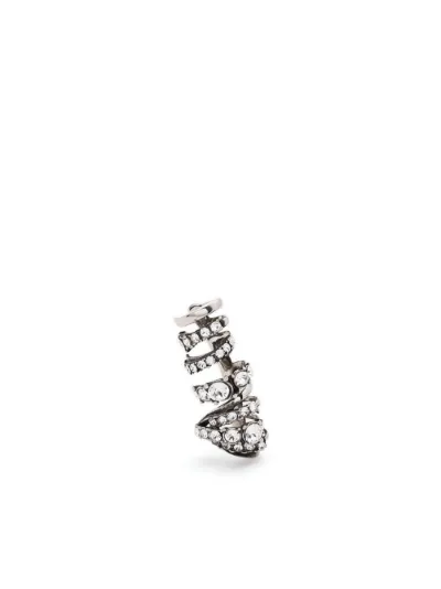 Ear cuff rigido con strass Alexander McQueen Eraldo IT