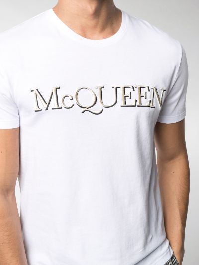 alexander mcqueen embroidered shirt