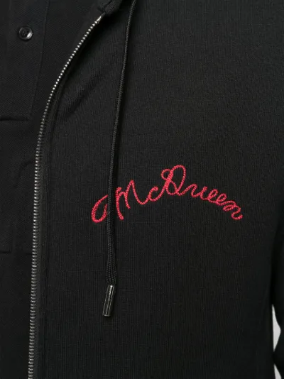 alexander mcqueen zip hoodie