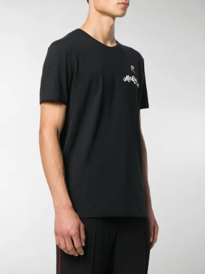 Alexander McQueen embroidered rose 