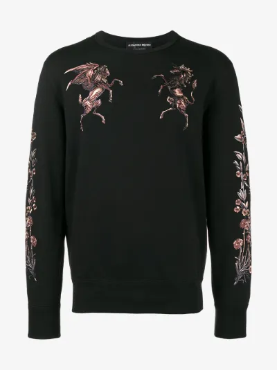 alexander mcqueen white sweatshirt