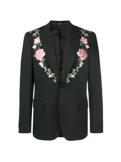 Embroidered suit jacket hotsell