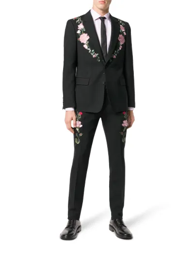 Embroidered suit jacket hotsell