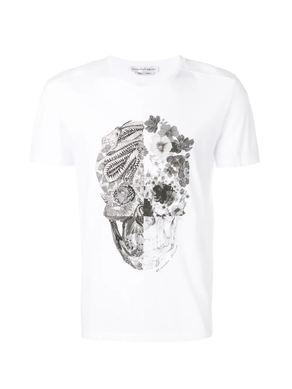 alexander mcqueen men's skull t shirt