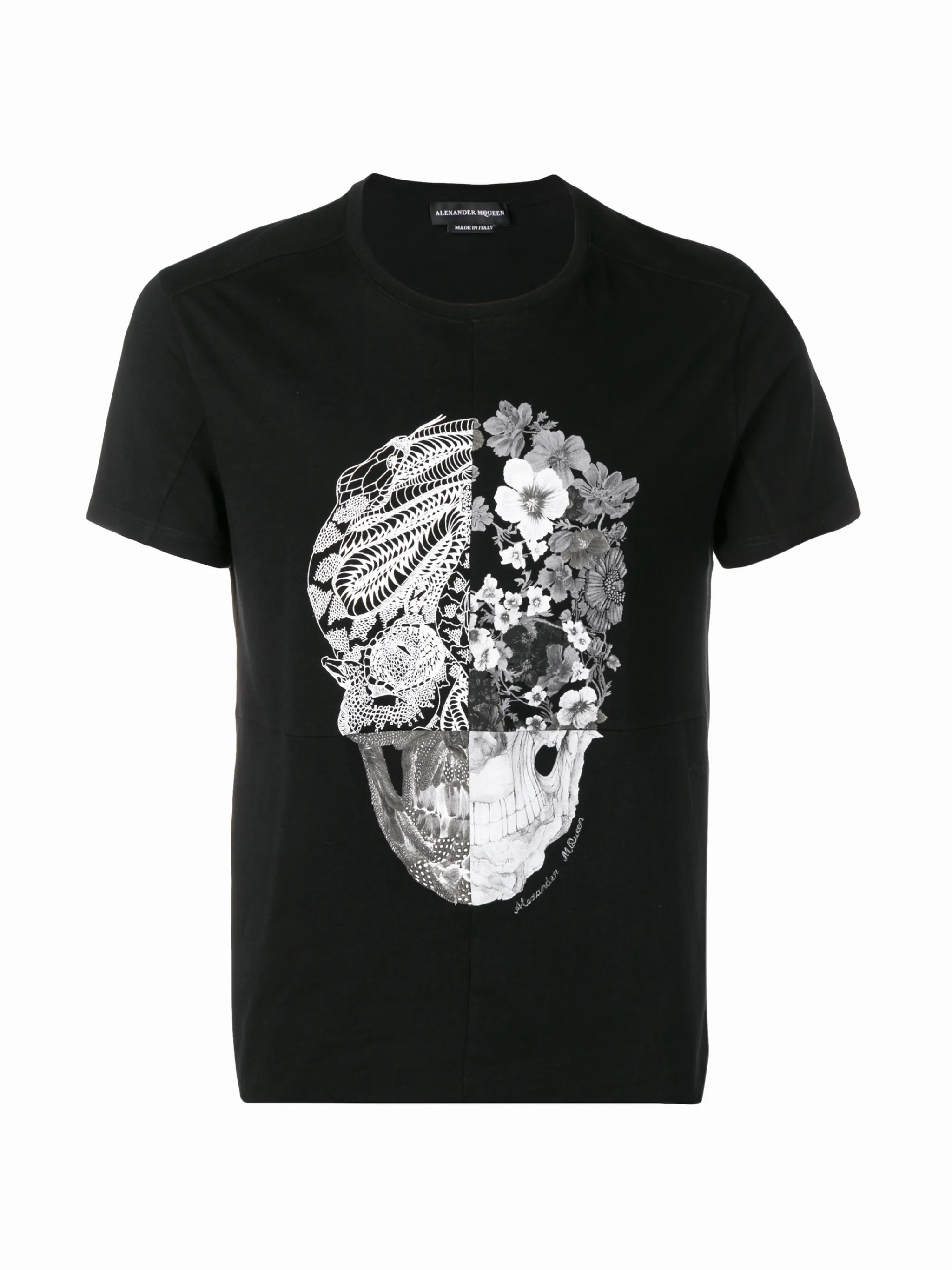 Alexander MCQUEEN floral skull t-shirt selling