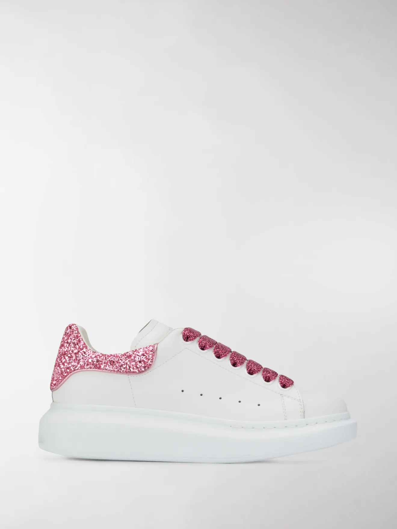 alexander mcqueen sneakers pink glitter