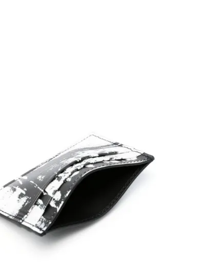 Alexander McQueen Graffiti-print leather cardholder | Eraldo