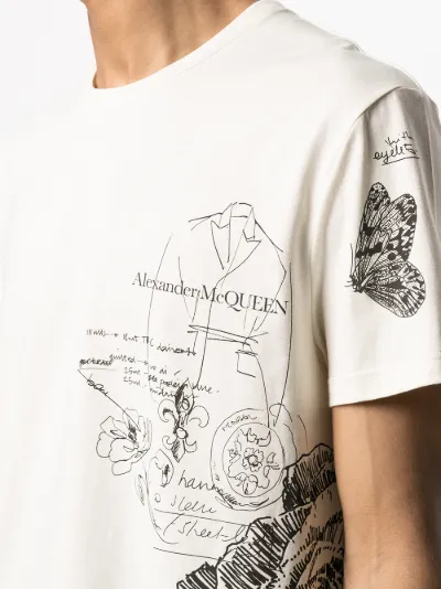 alexander mcqueen eyes t shirt