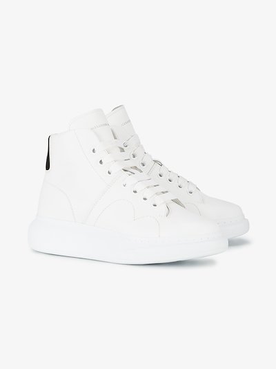 alexander mcqueen canvas platform sneakers