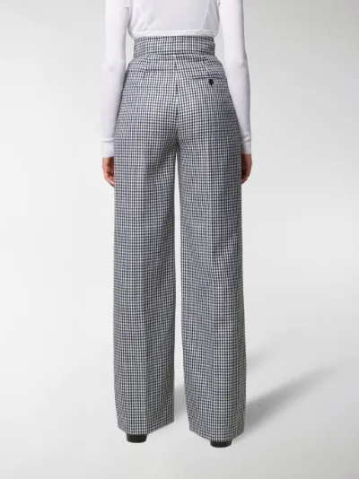 high waisted check pants