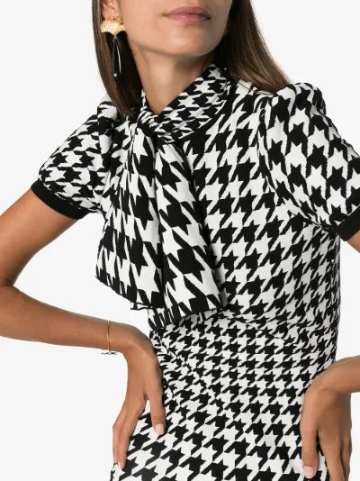 alexander mcqueen houndstooth dress