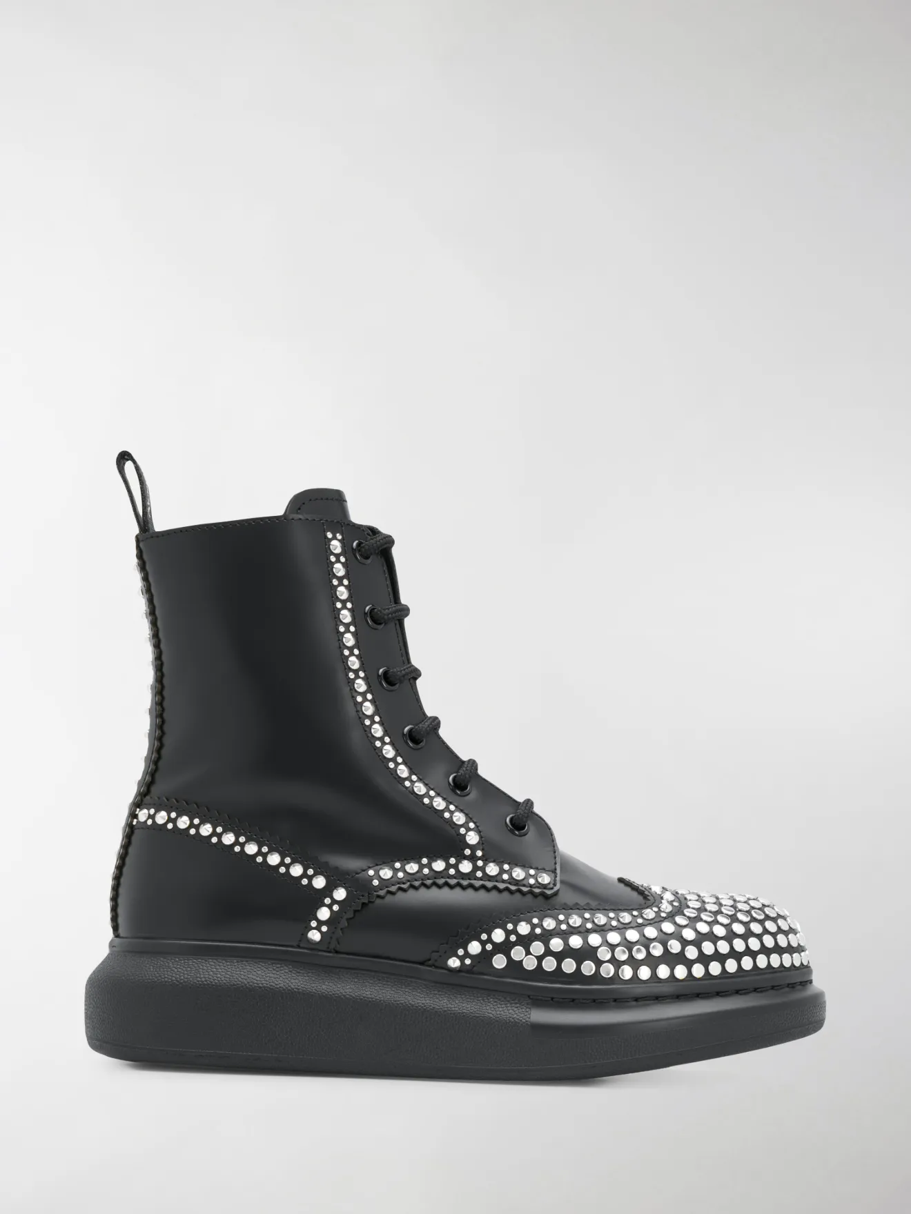 alexander mcqueen boots studs