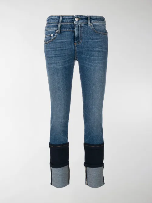 Alexander McQueen - Jeans con doppio orlo