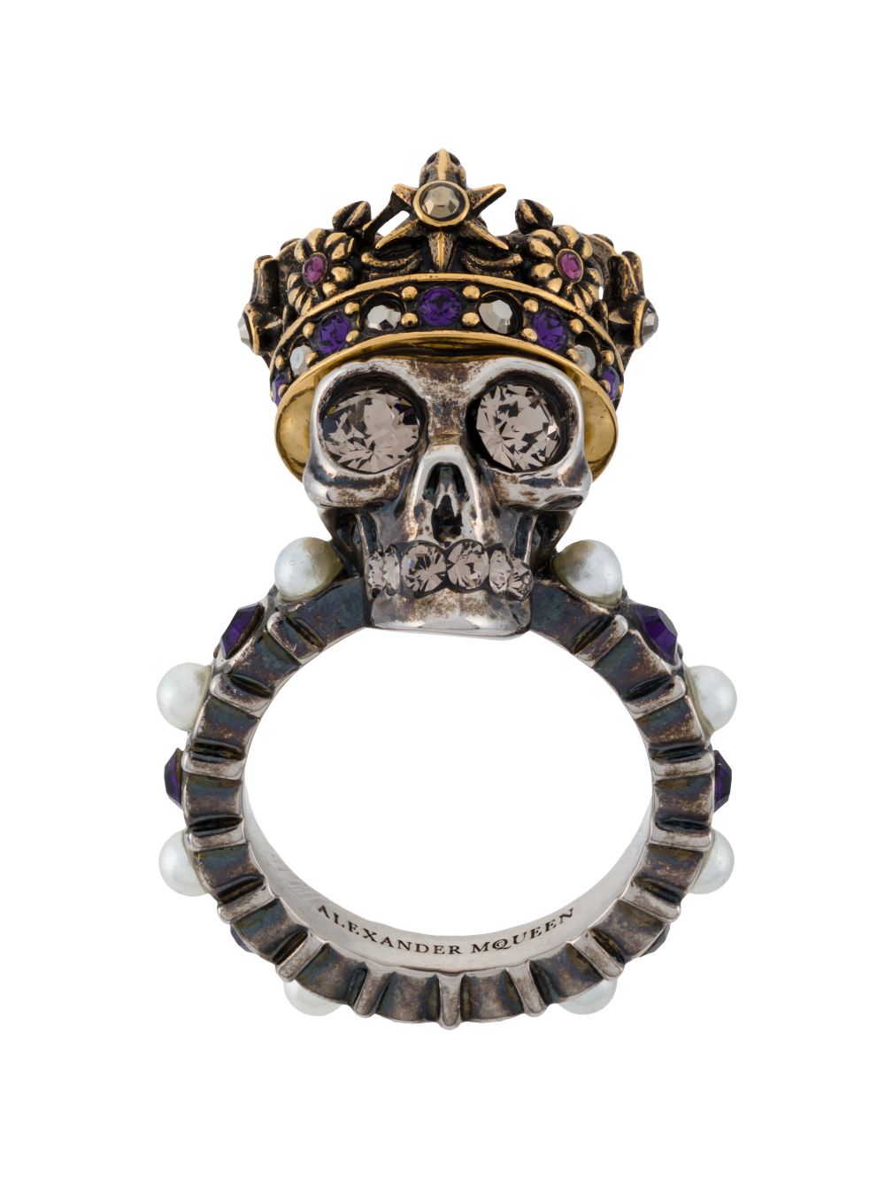 Alexander mcqueen house shops of skull ring