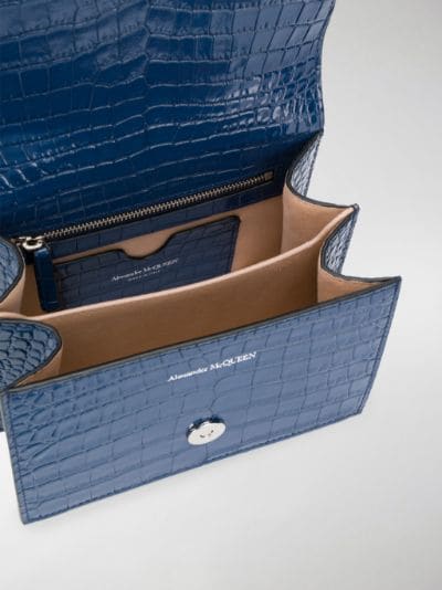 alexander mcqueen blue bag