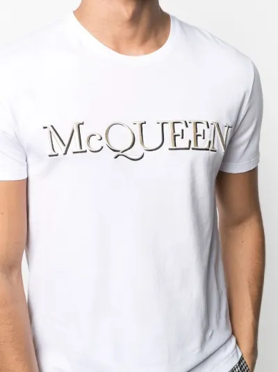 Alexander McQueen logo-embroidered 