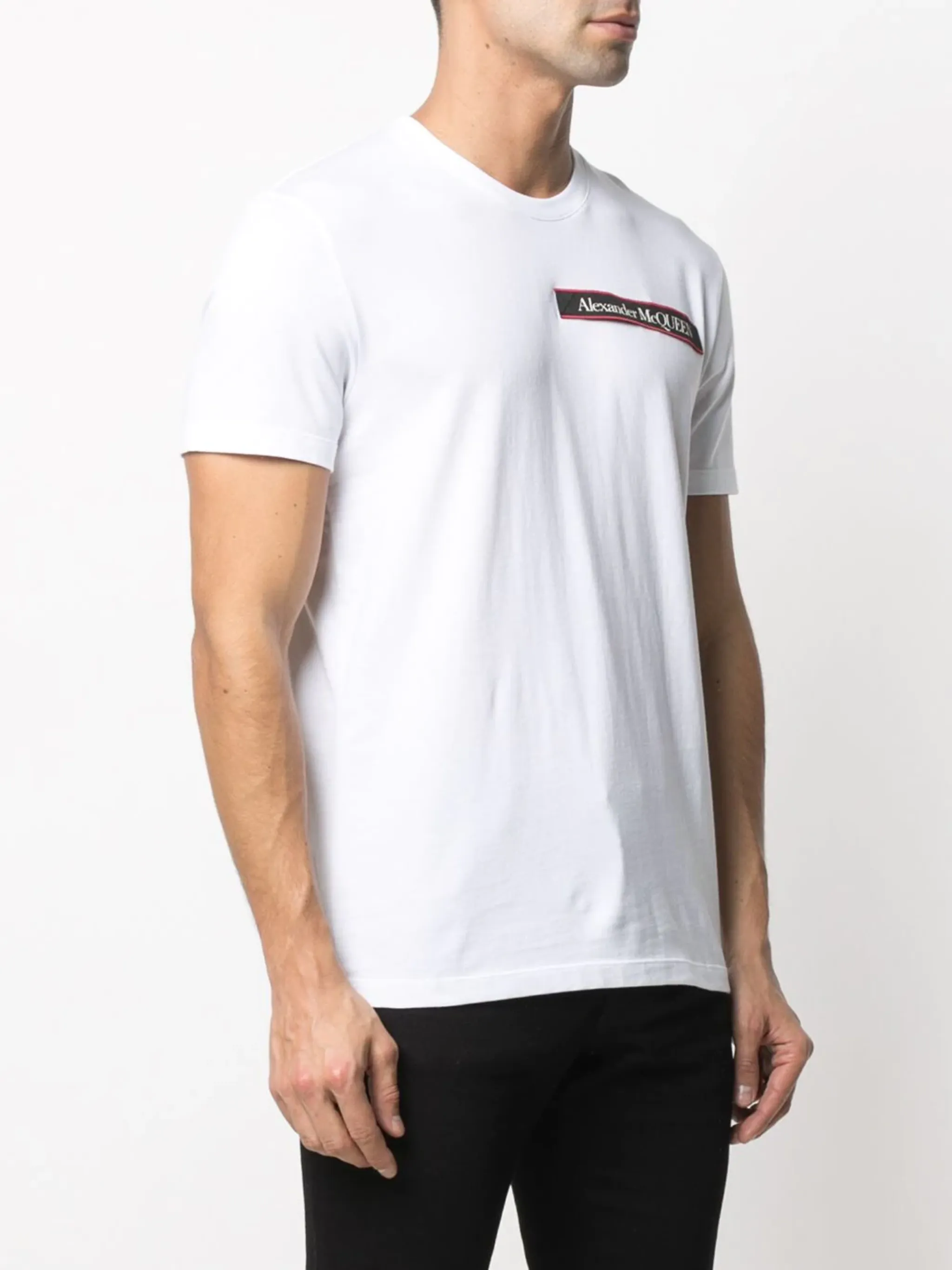 Alexander McQueen logo-patch short-sleeve T-shirt | Eraldo