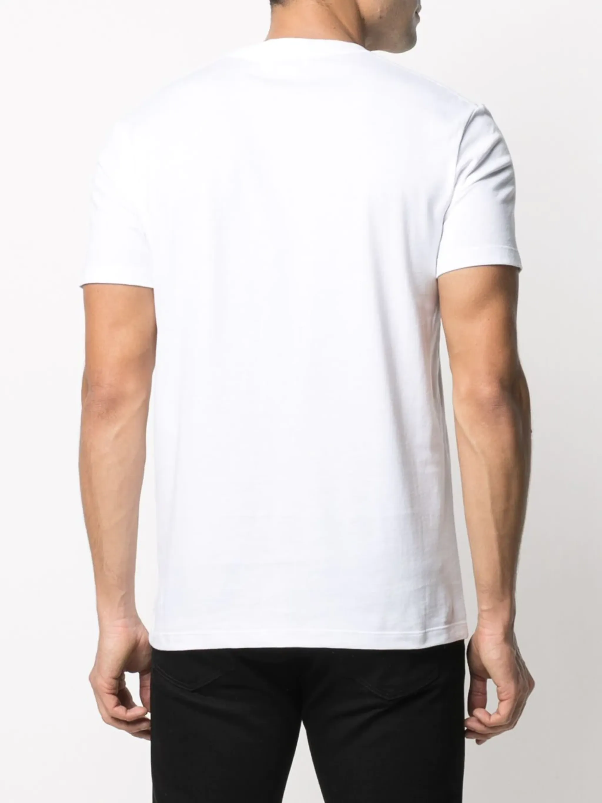 【Alexander McQUEEN】Embroidered logo short sleeve shirt Alexander McQueen Black Poplin Embroidered Logo Short Sleeve