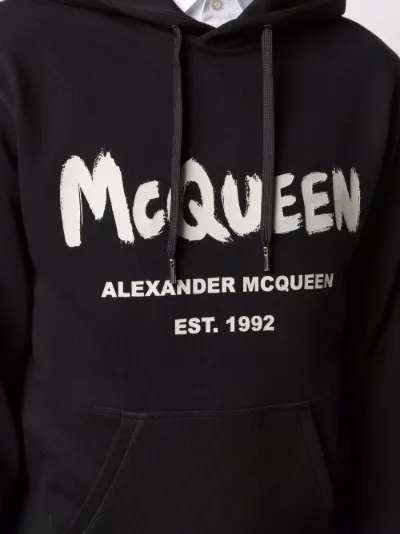 alexander mcqueen hoodie black
