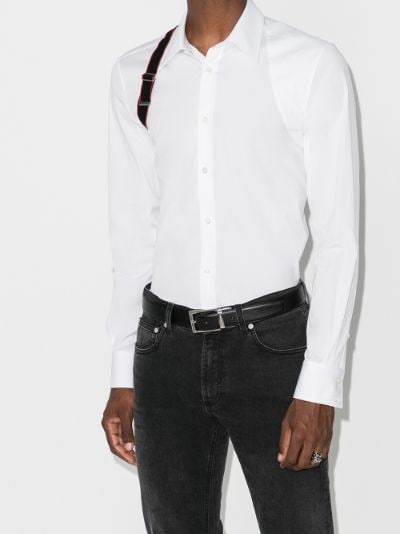 alexander mcqueen buckle shirt