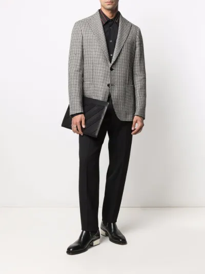 Alexander McQueen logo-tape long-sleeve shirt | Eraldo.com US